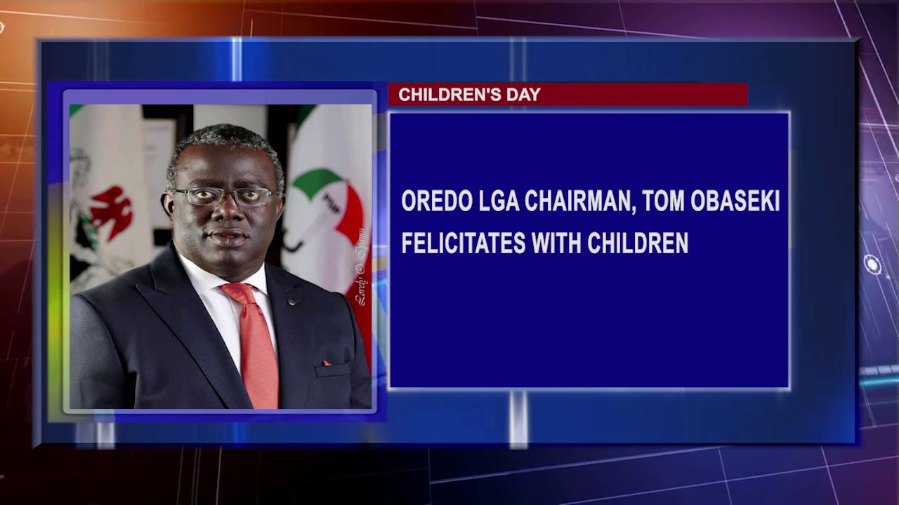 Children’s Day: Oredo LGA Chairman, Tom Obaseki Felicitates With Children