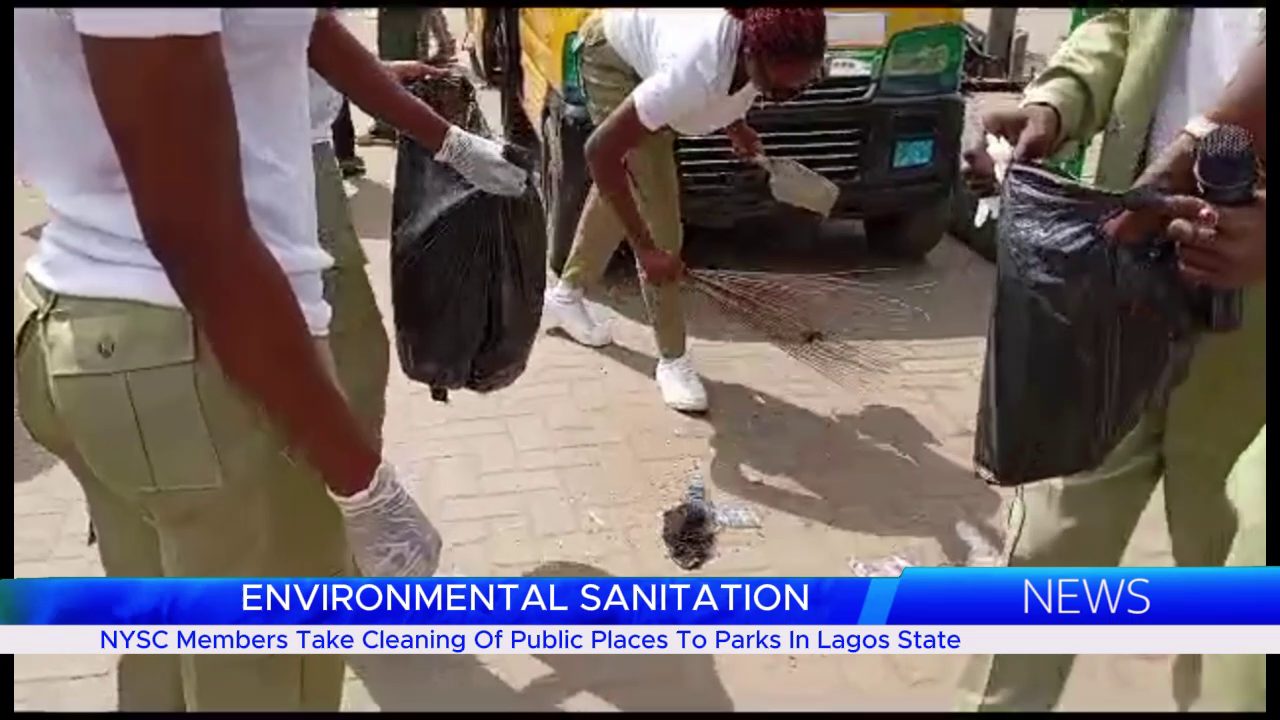 NYSC Members Take Cleaning Of Public Places To Parks In Lagos State