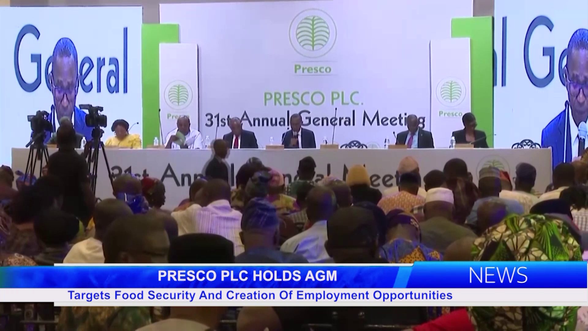 Presco PLC Holds AGM: Targets Food Security And Creation Of Employment Opportunities