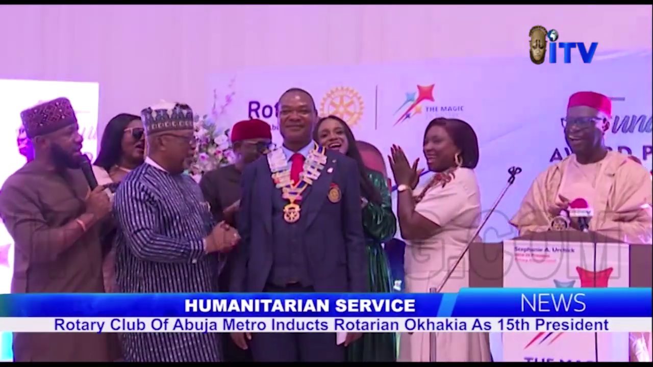 Humanitarian Service: Rotary Club Of Abuja Metro Inducts Rotarian Okhakia As 15th President