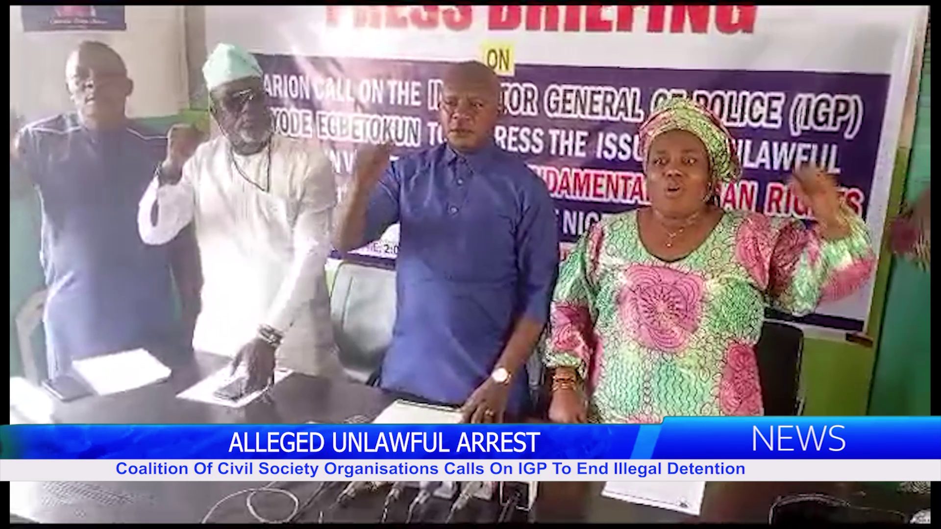 Coalition Of Civil Society Organisations Calls On IGP To End Illegal Detention