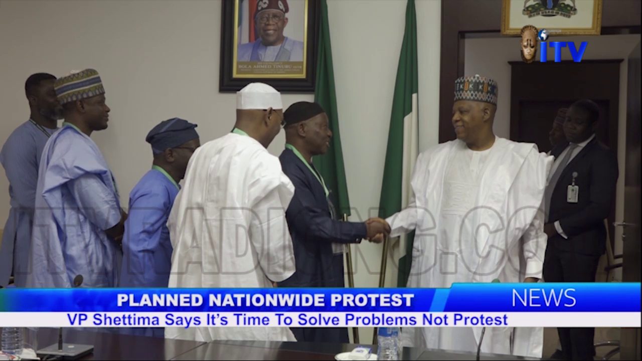 Planned Nationwide Protest: VP Shettima Says It’s Time To Solve Problems Not Protest