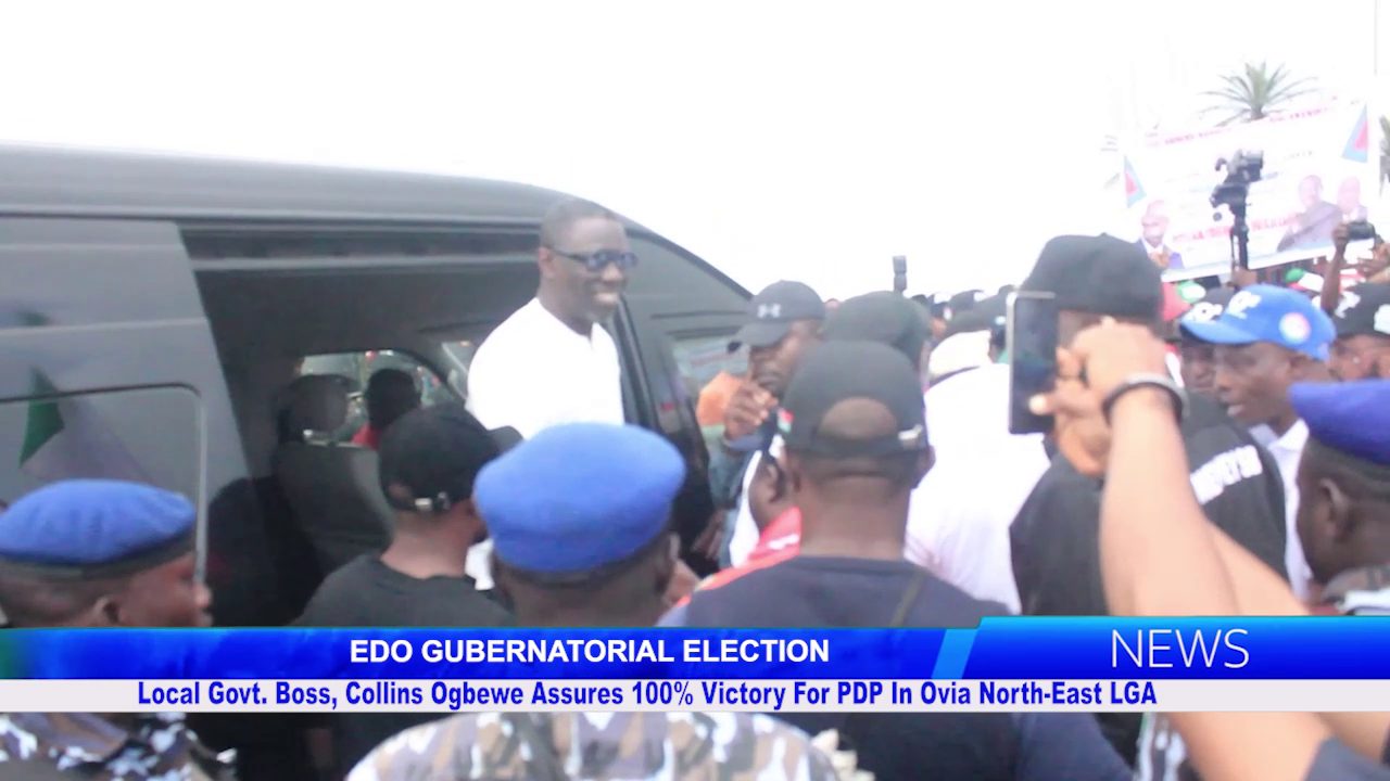 Local Govt. Boss, Collins Ogbewe Assures 100% Victory For PDP In Ovia North-East LGA