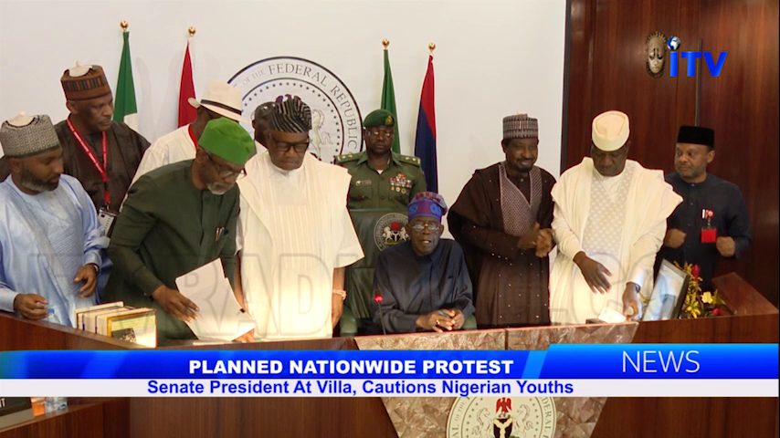 Planned Nationwide Protest: Senate President At Villa, Cautions Nigeria Youths