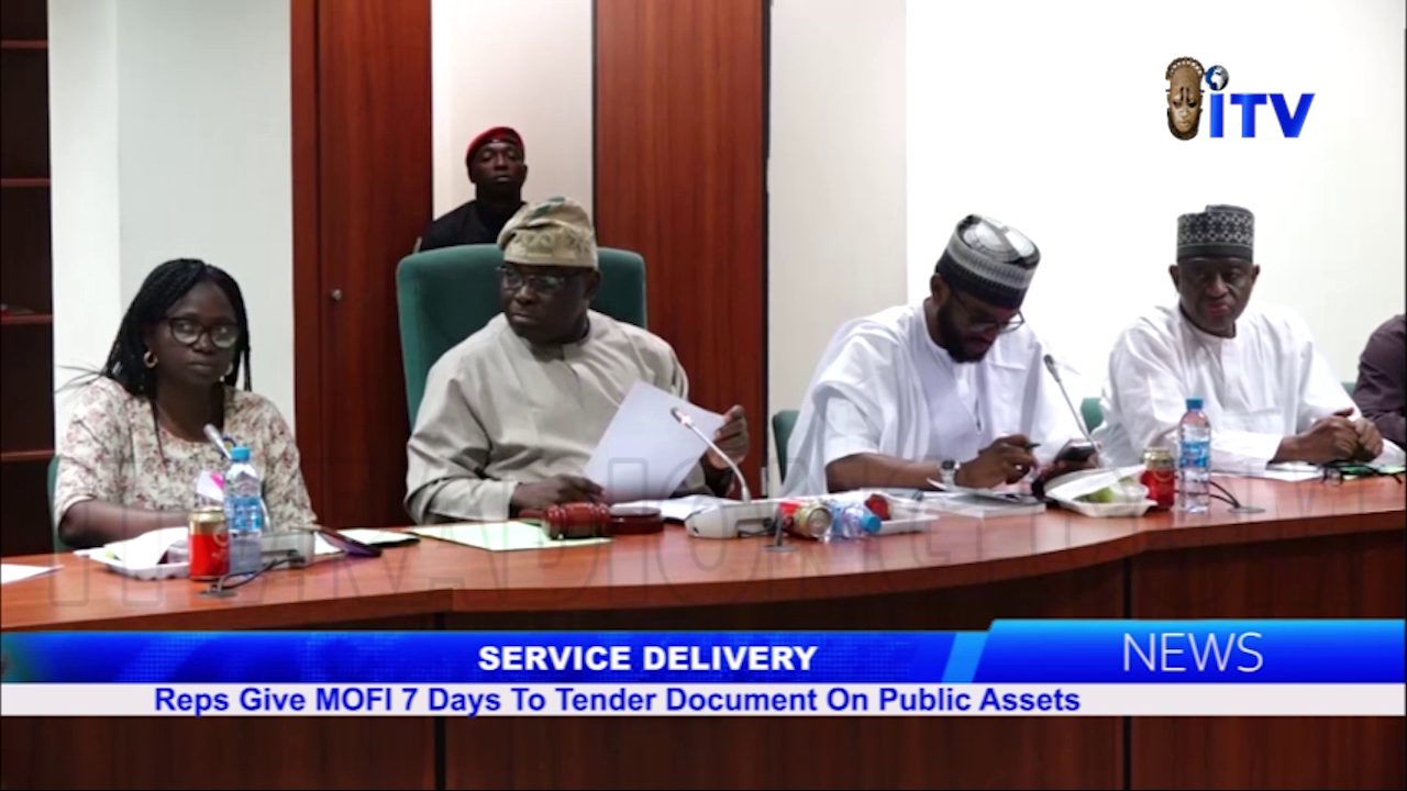 Service Delivery: Reps Give MOFI 7 Days To Tender Document On Public Assets