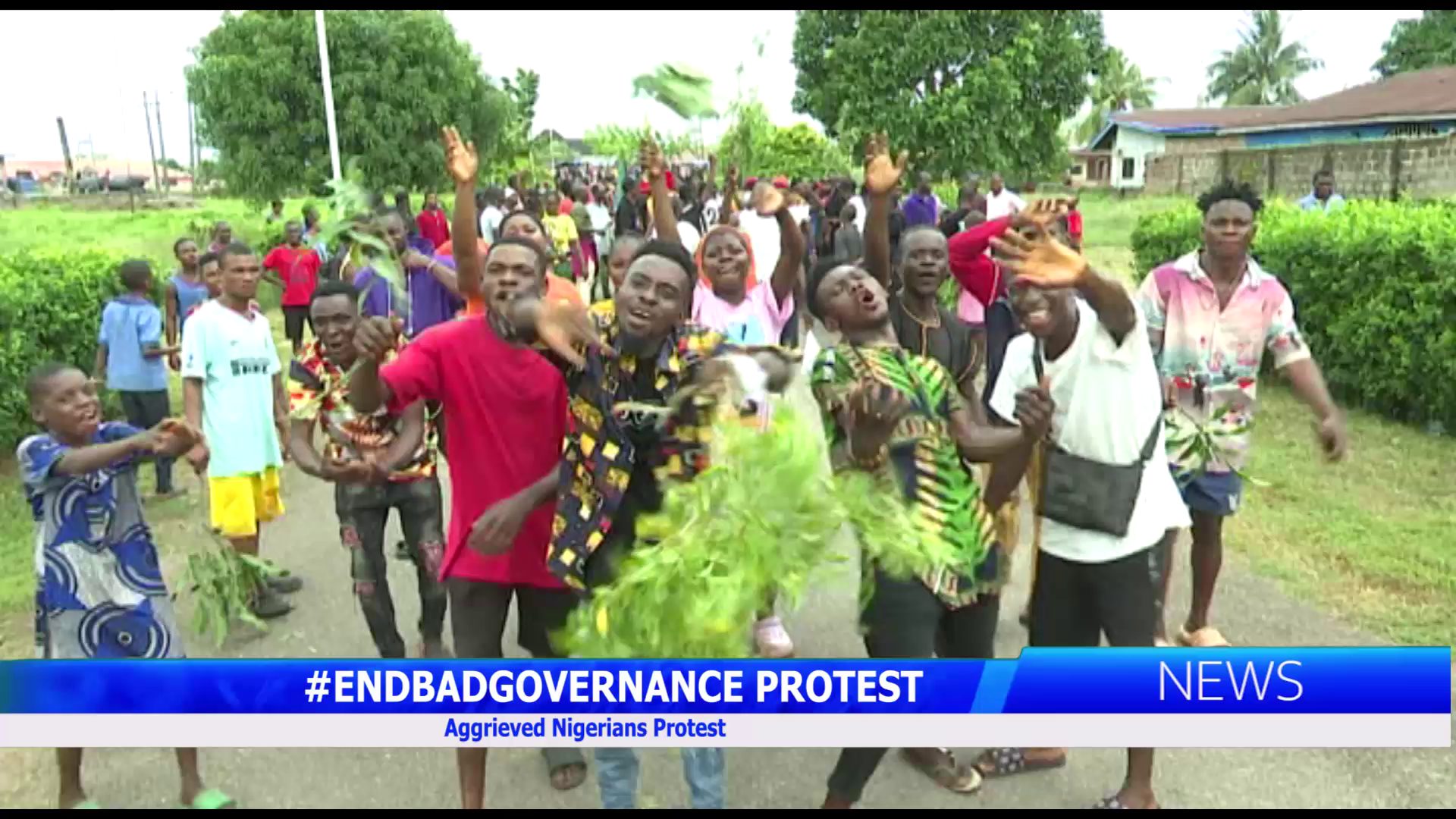 #ENDBADGOVERNANCEPROTEST: Aggrieved Nigerians Protest