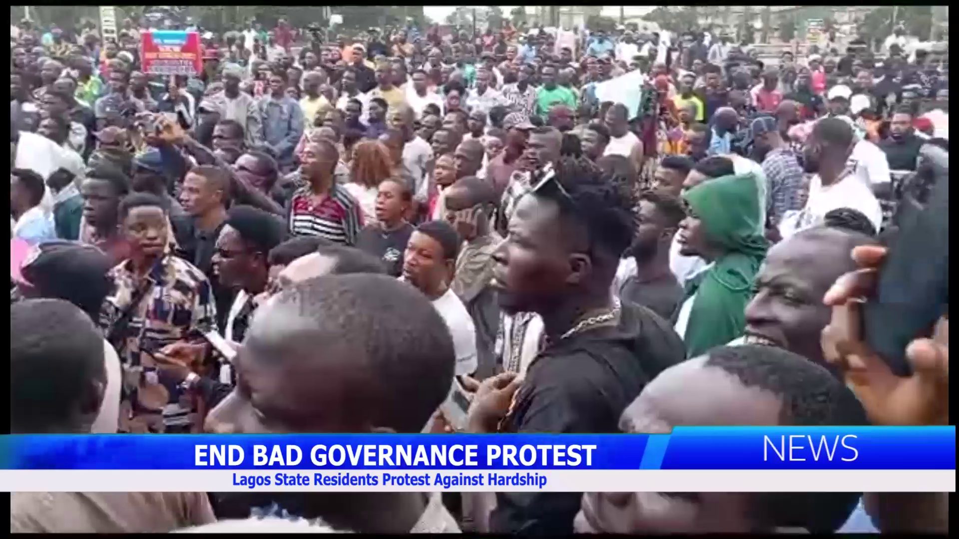 End Bad Governance Protest: Lagos State Residents Protest Against Hardship