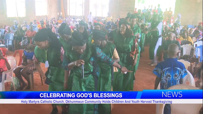 Holy Martyrs Catholic Church, Okhunmwun Community Holds Children And Youth Harvest Thanksgiving