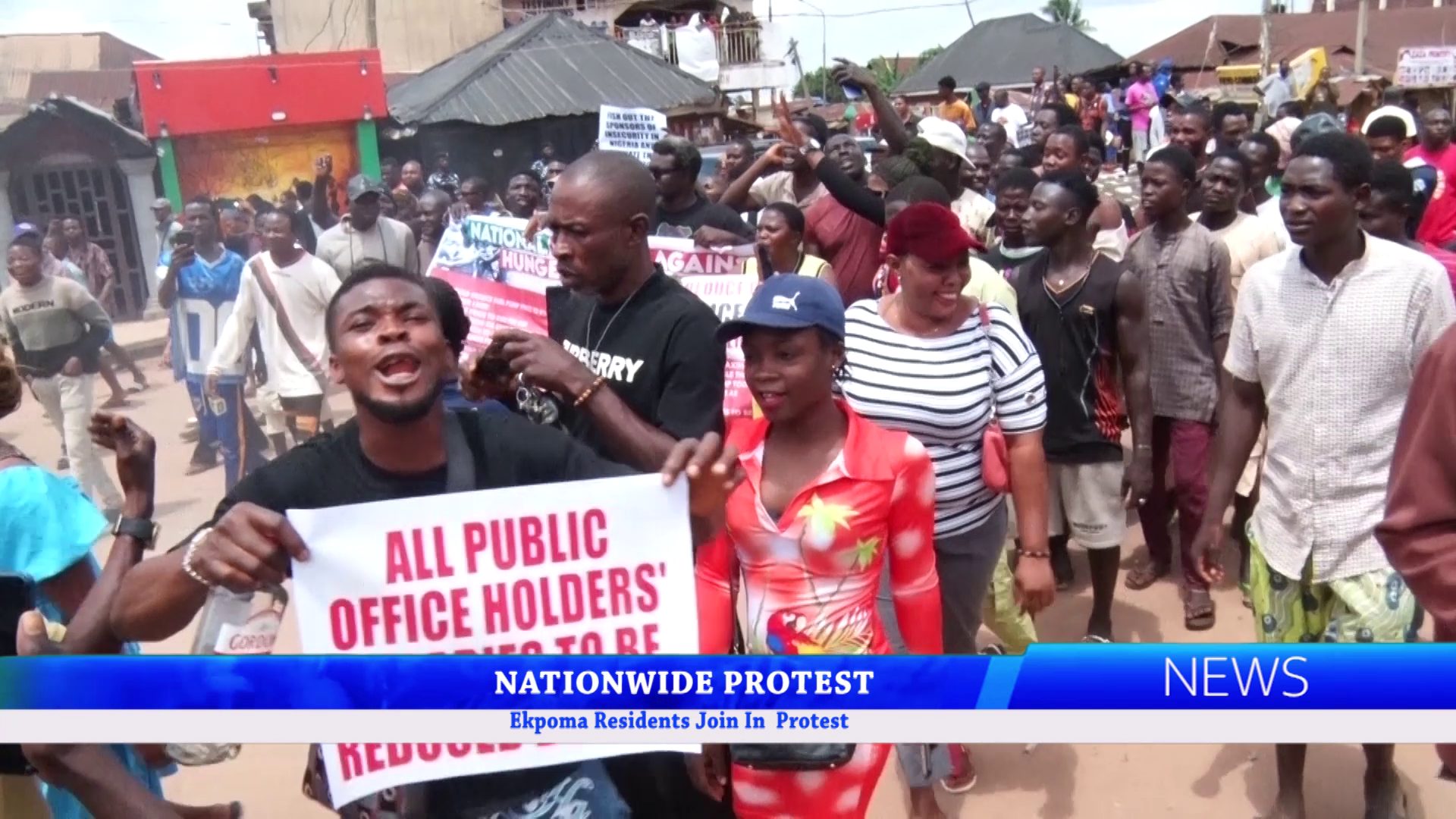 NATIONWIDE PROTEST: Ekpoma Residents Join In Protest