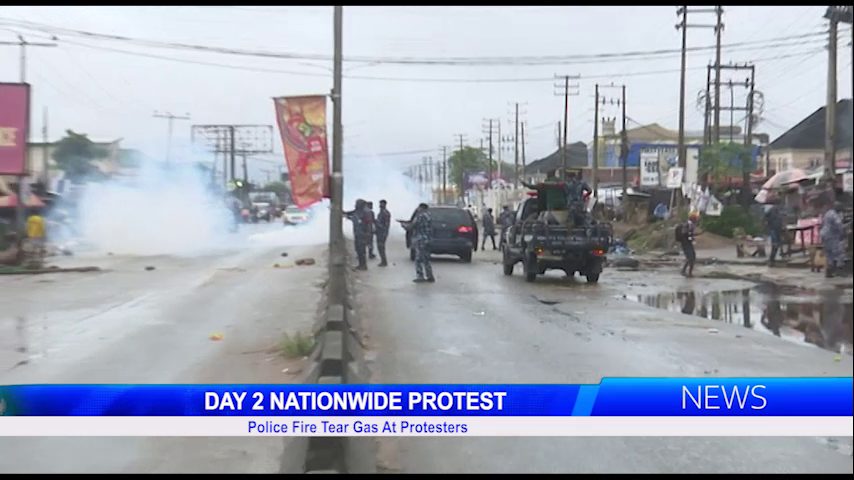 Day 2 Nationwide Protest: Police Fire Tear Gas At Protesters