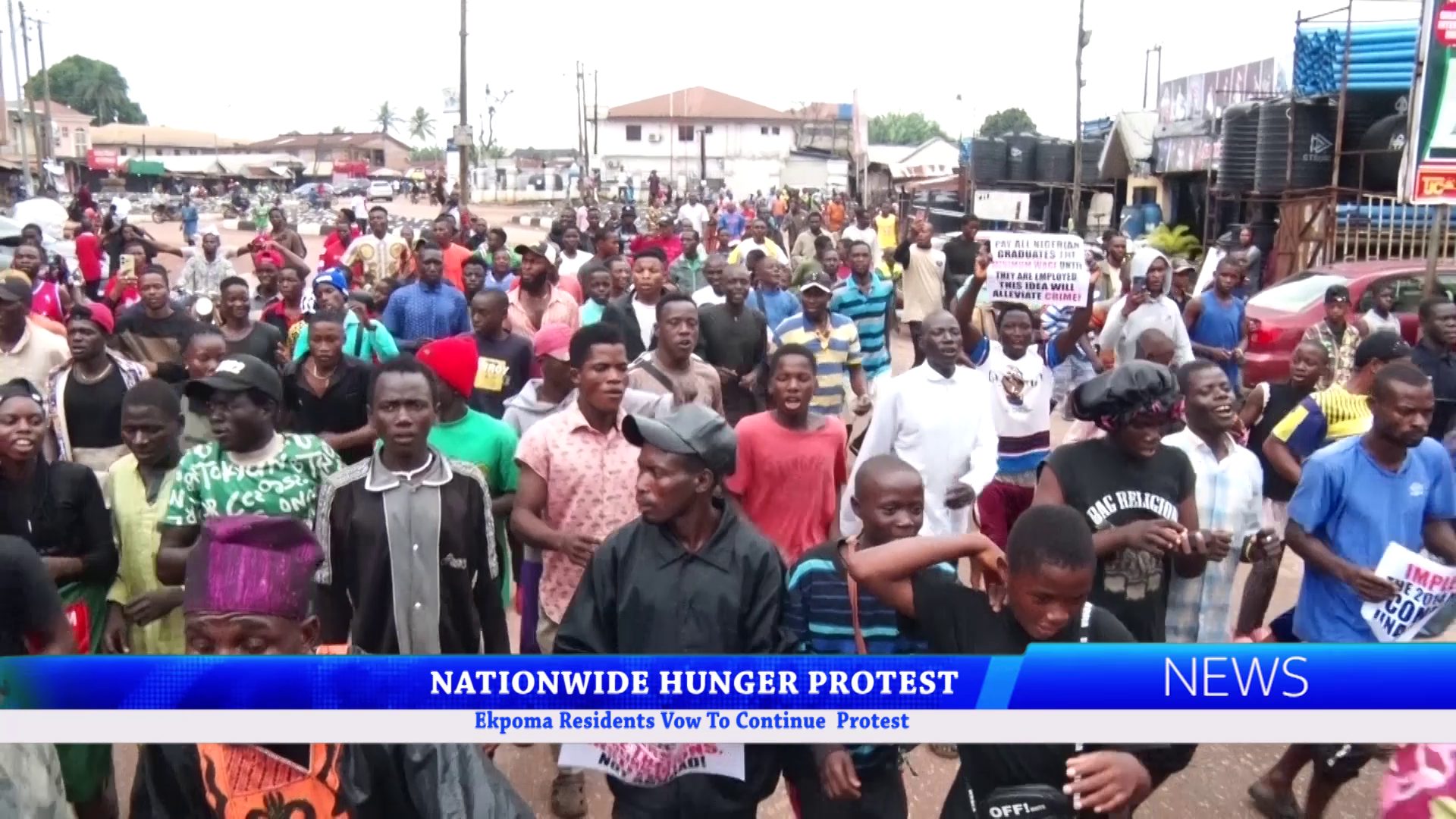 Nationwide Hunger Protest: Ekpoma Residents Vow To Continue Protest