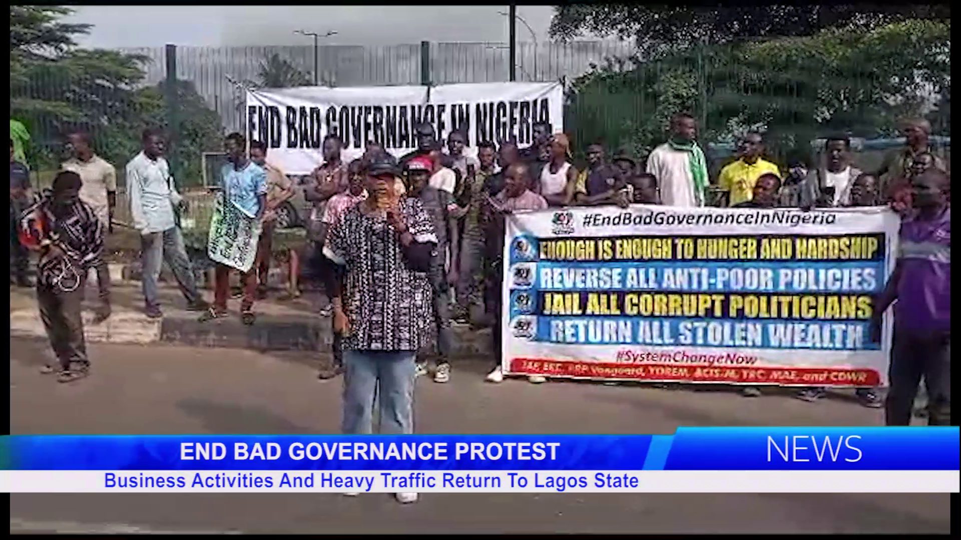 End Bad Governance Nationwide Protest: Business Activities And Heavy Traffic Return To Lagos State