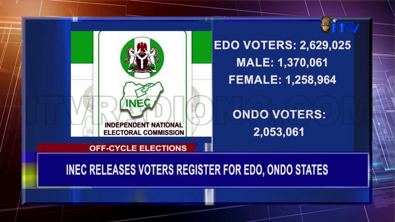 INEC Releases Voters Register For Edo, Ondo States