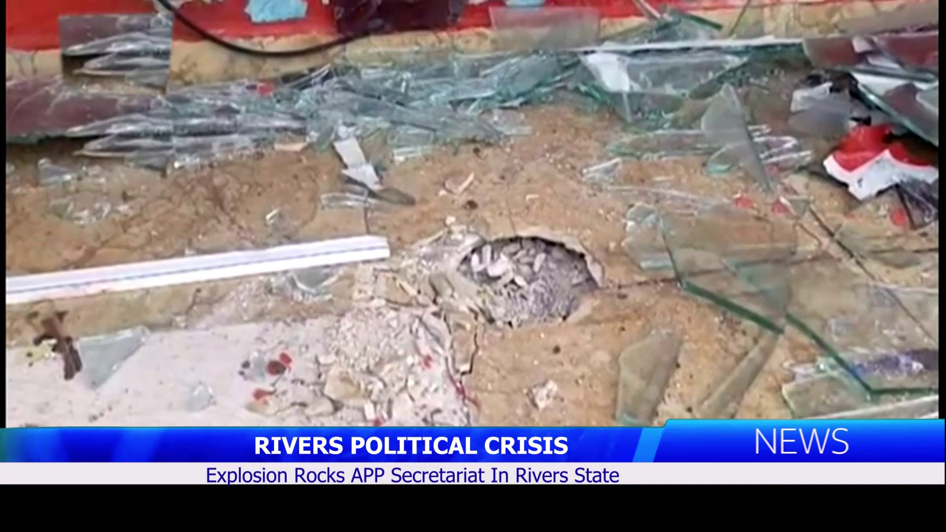 RIVERS POLITICAL CRISIS: Explosion Rocks App Secretariat In Rivers State