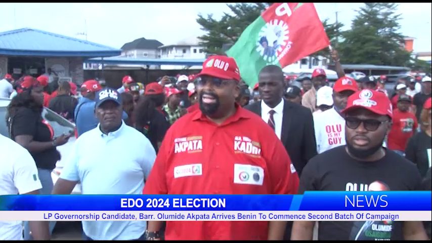 LP Governorship Candidate, Barr. Olumide Akpata Arrives Benin To Commence Second Batch Of Campaign