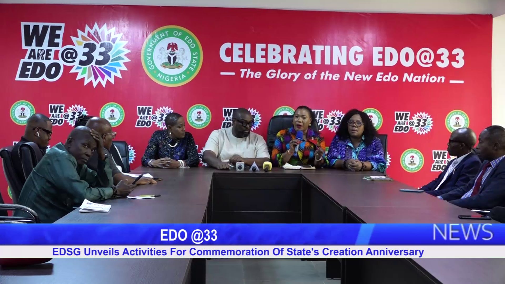 EDO @33: EDSG Unveils Activities For Commemoration Of State’s Creation Anniversary