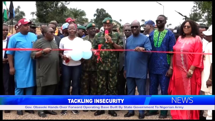 Gov. Obaseki Hands Over Forward Operating Base Built By State Government To Nigerian Army