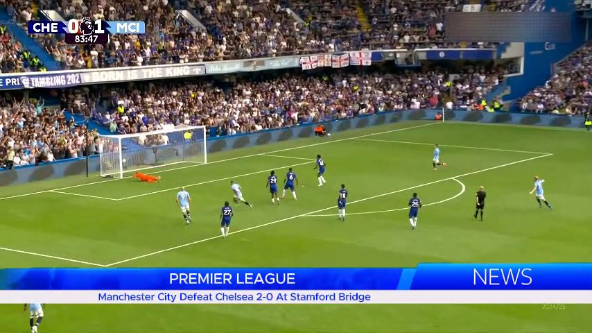 Manchester City Defeat Chelsea 2-0 At Stamford Bridge Premier League Match