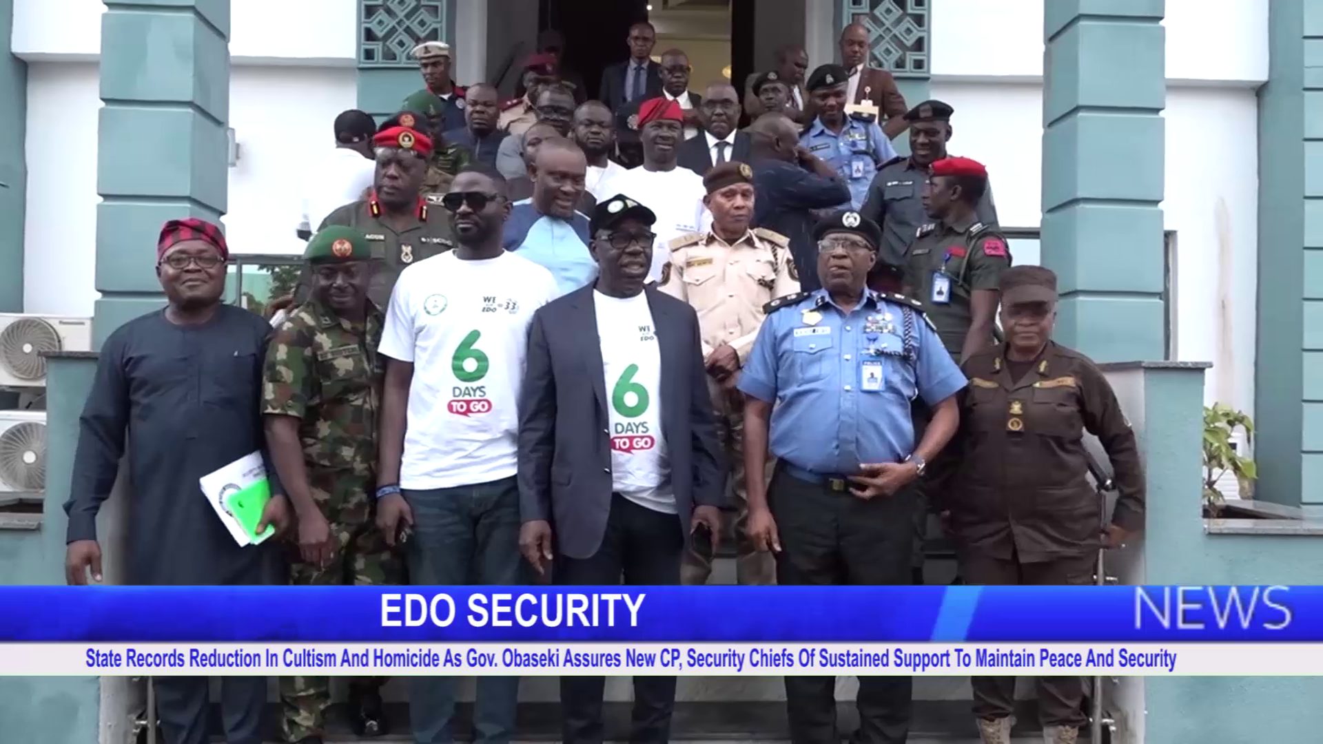 State Records Reduction In Cultism And Homicide As Gov. Obaseki Assures New CP, Security Chiefs Of Sustained Support.