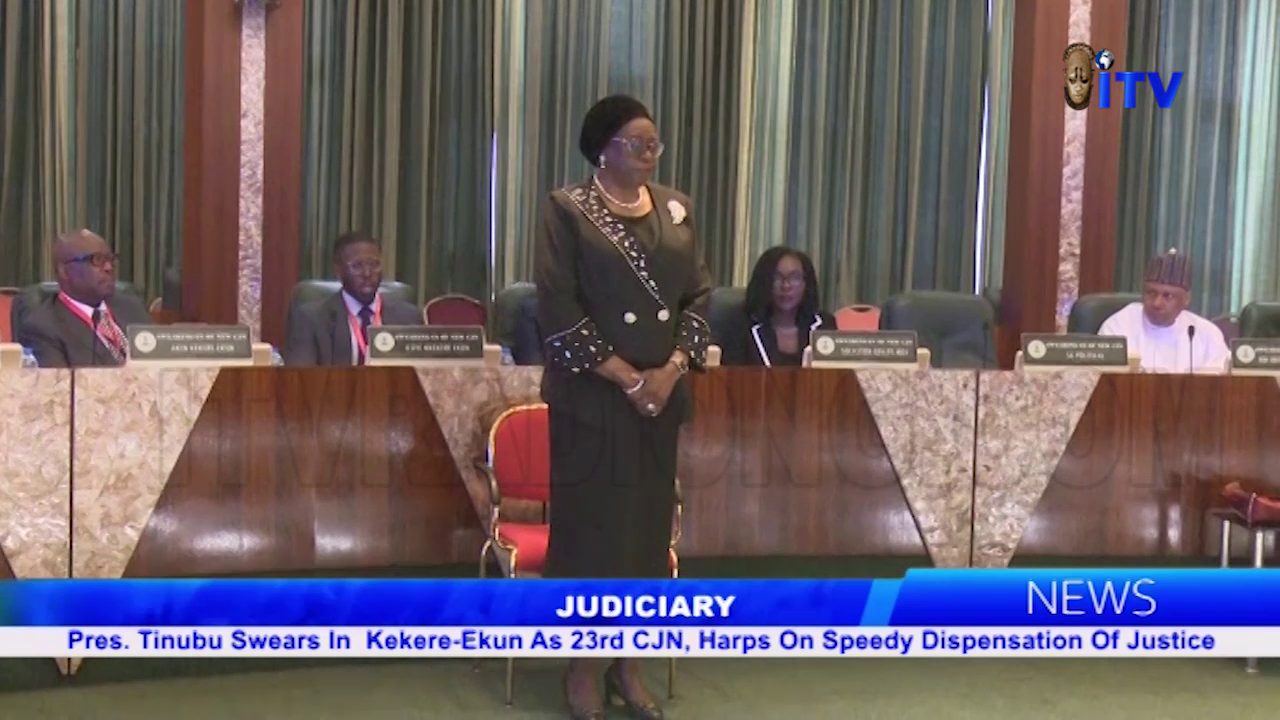 Pres. Tinubu Swears In Kekere-Ekun As 23rd CJN, Harps On Speedy Dispensation Of Justice