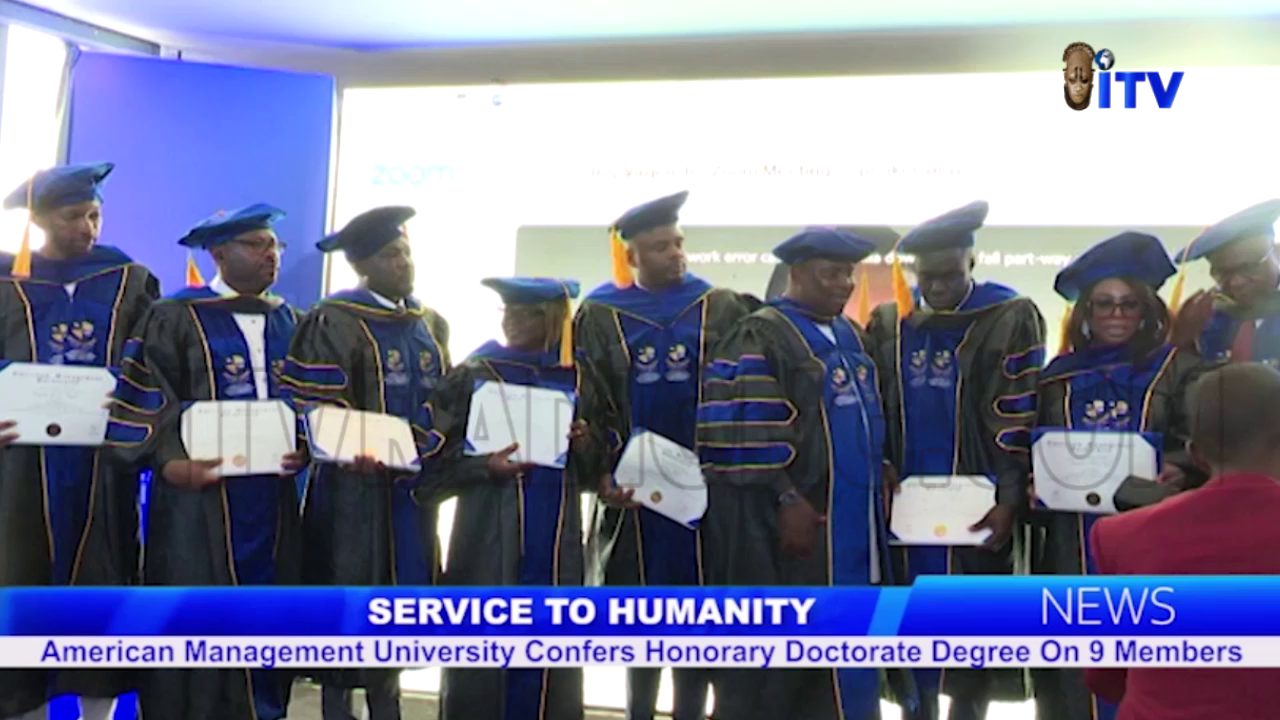 Service To Humanity: American Management University Confers Honorary Doctorate Degrees On 9 Members