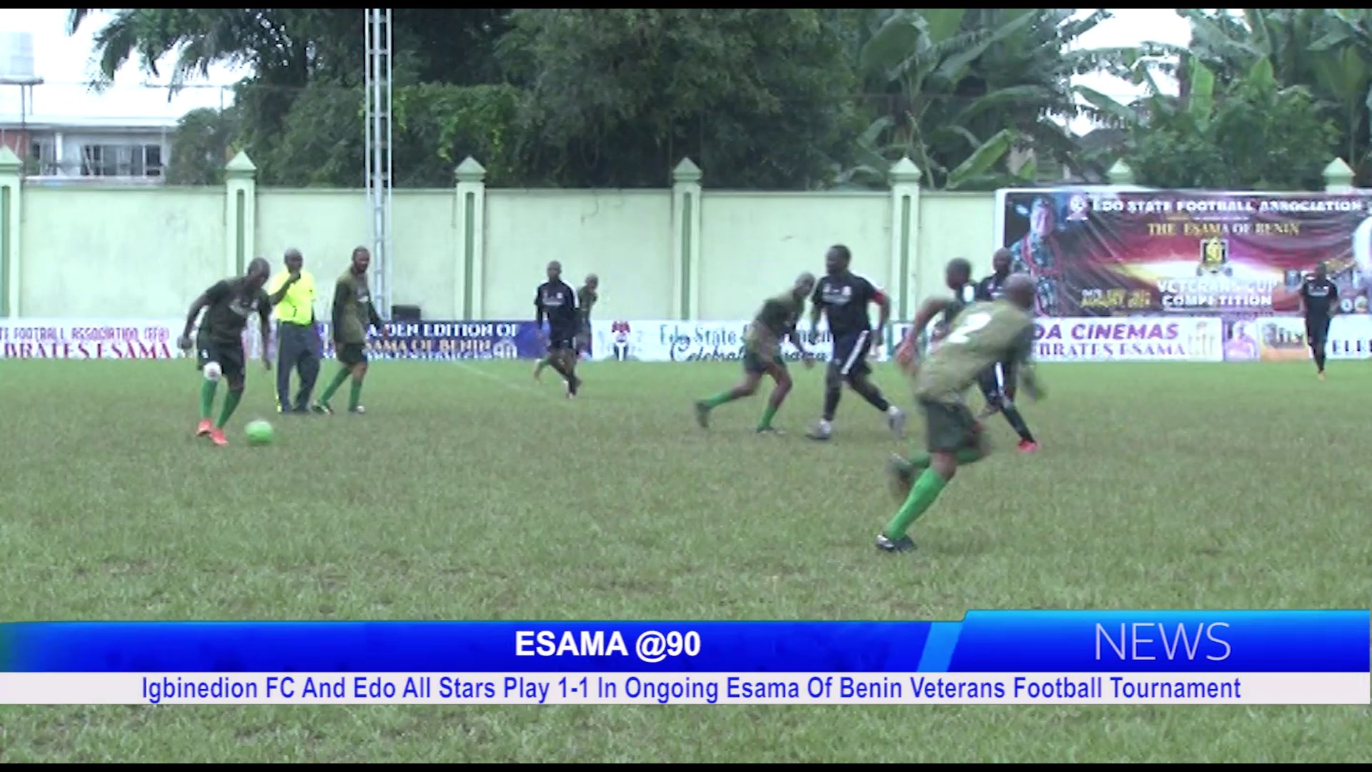 Igbinedion FC And Edo All Stars Play 1-1 In Ongoing Esama Of Benin Veterans Football Tournament