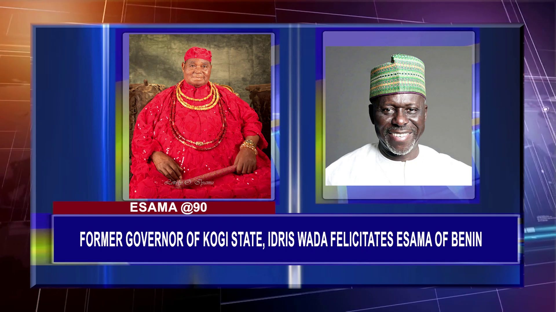 Former Governor Of Kogi State, Idris Wada Felicitates Esama Of Benin