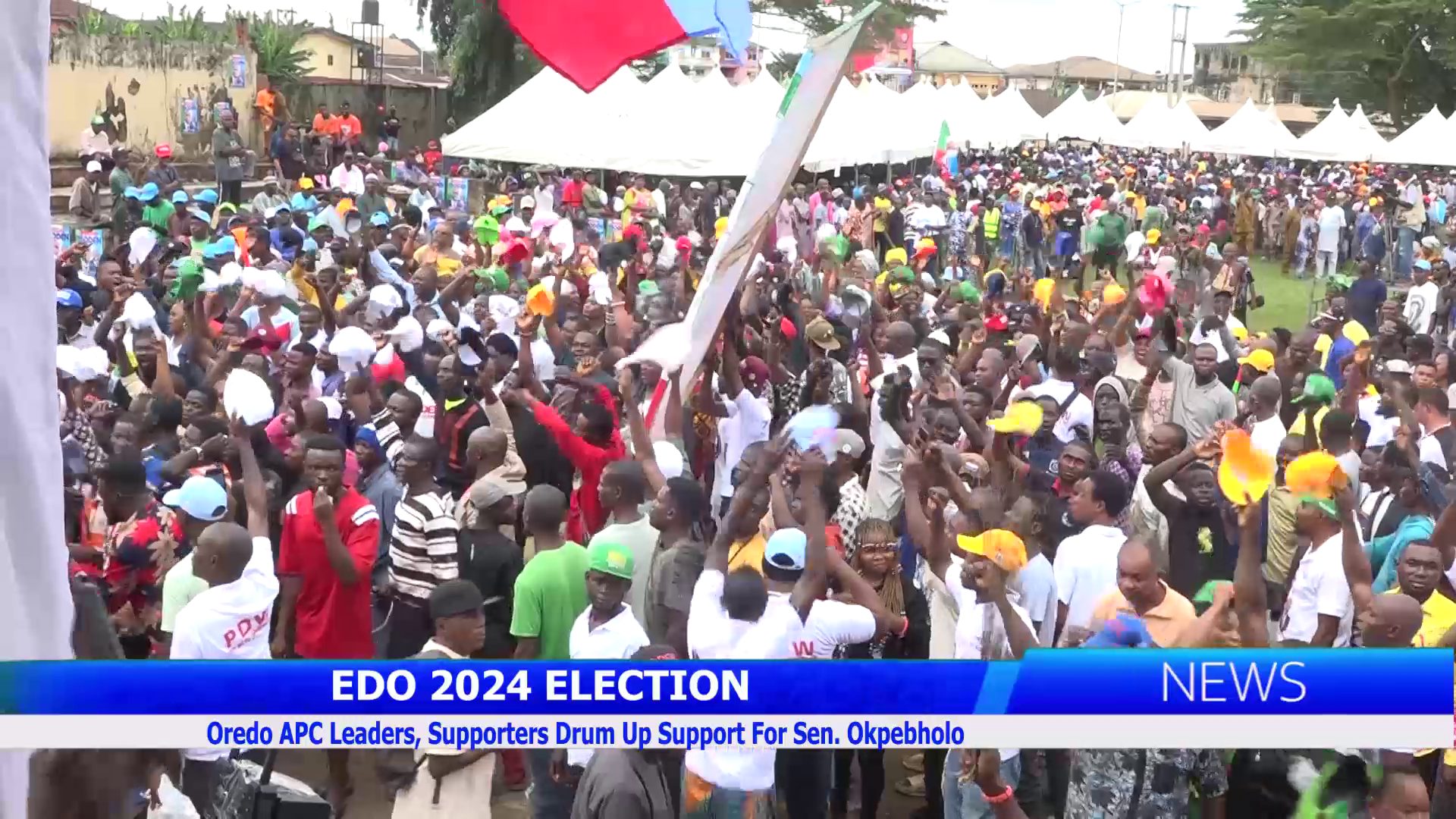 Oredo APC Leaders, Supporters Drum Up Support For Sen. Okpebholo Ahead Edo 2024 Gov’ship Election