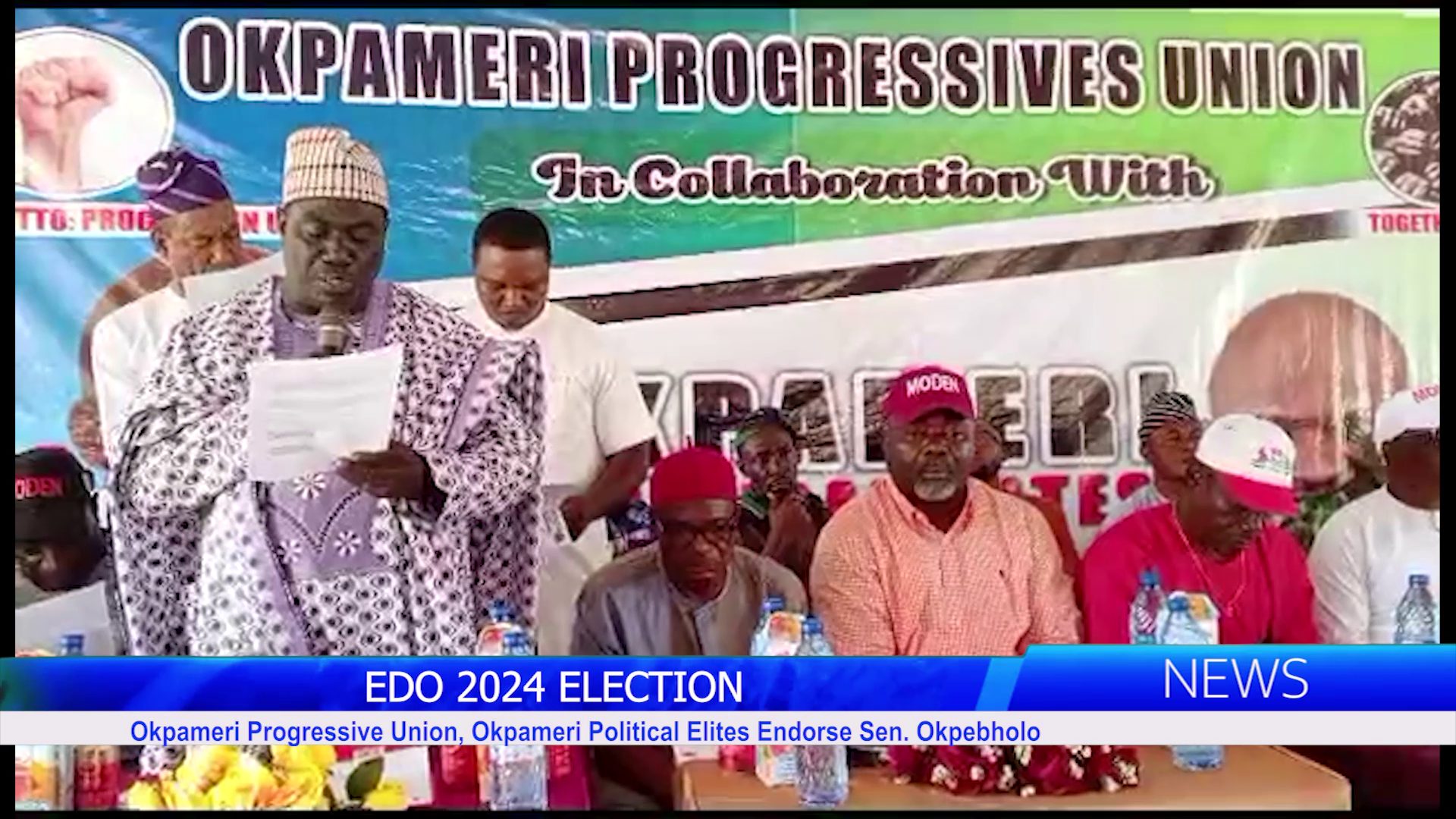 EDO 2024 ELECTION: Okpameri Progressive Union, Okpameri Political Elites Endorse Sen. Okpebholo