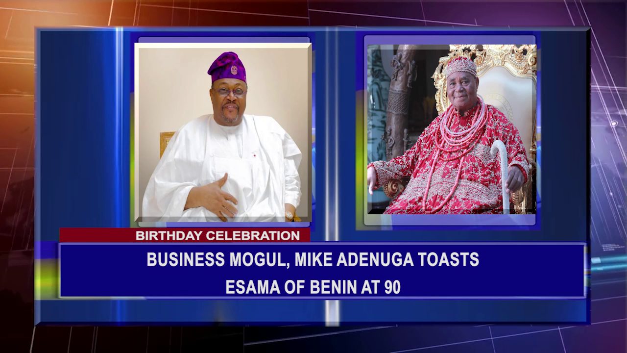 Birthday Celebration: Business Mogul, Mike Adenuga Toasts Esama Of Benin At 90