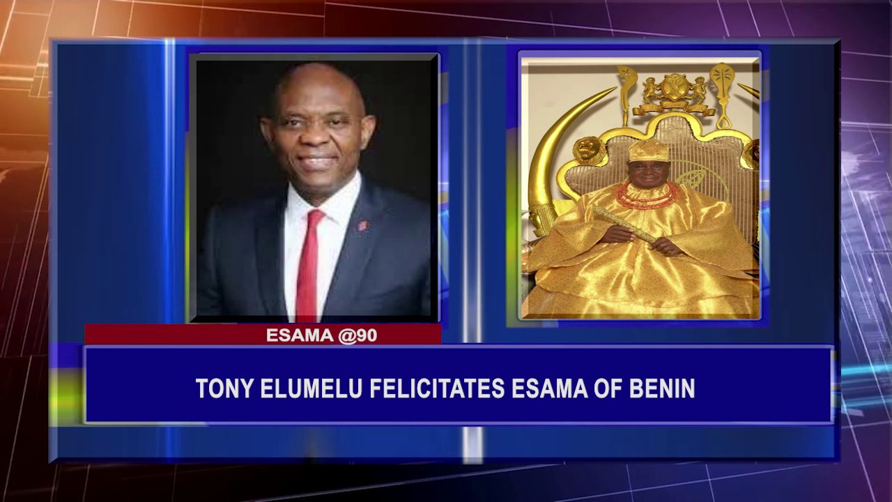 Esama Of Benin @90: Tony Elumelu Felicitates Esama Of Benin