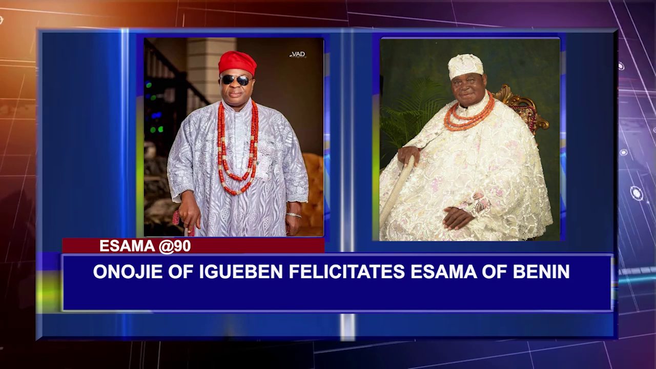 Onojie Of Igueben Felicitates Esama Of Benin @90