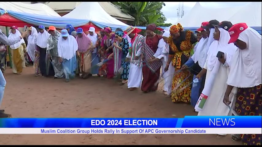 Muslim Coalition Group Holds Rally In Support Of APC Governorship Candidate, Monday Okpebholo