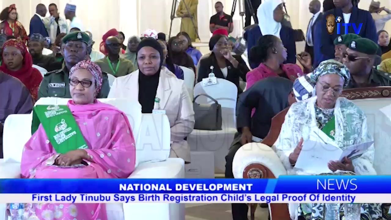 National Development: First Lady Tinubu Says Birth Registration Child’s Legal Proof Of Identity