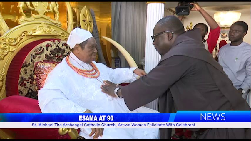 St. Michael The Archangel Catholic Church, Arewa Women Felicitate With the Esama Of Benin @90