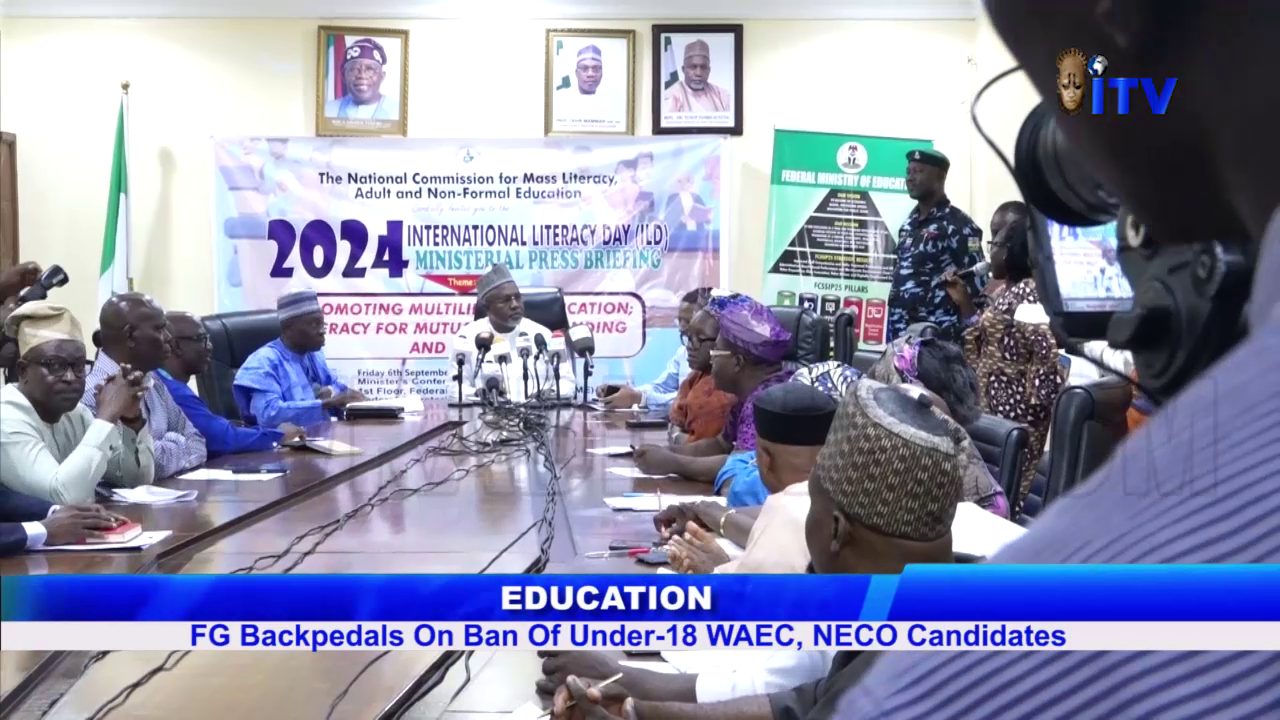 Education: FG Backpedals On Ban Of Under-18 WAEC, NECO Candidates