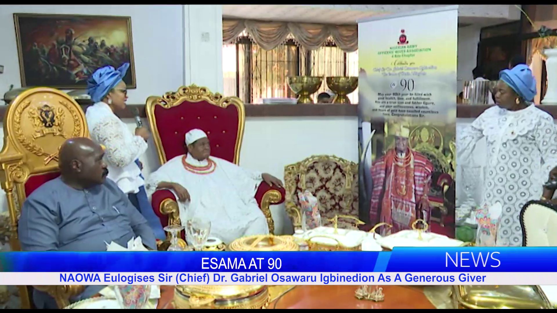 ESAMA@90: NAOWA Eulogises Sir (Chief) Dr. Gabriel Osawaru Igbinedion As A Generous Giver