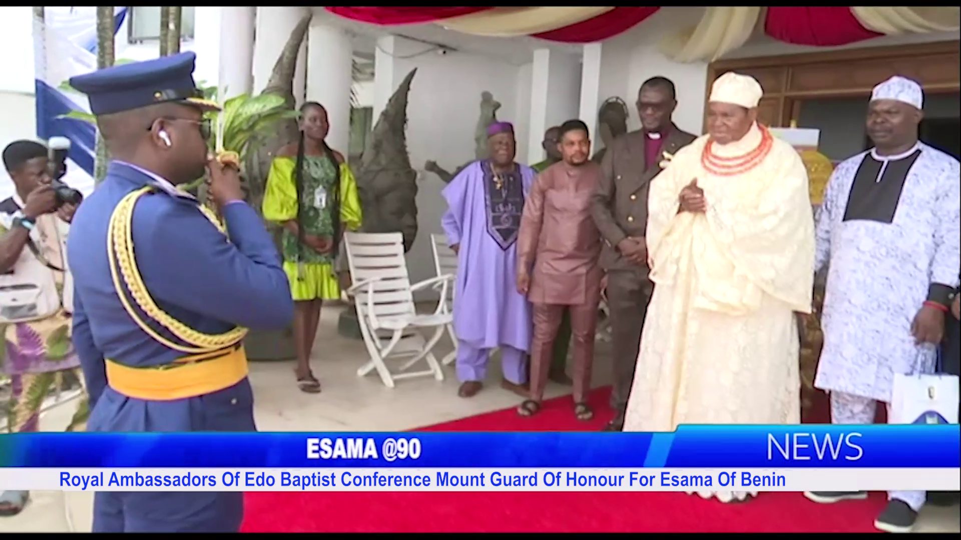 ESAMA @90: Royal Ambassadors Of Edo Baptist Conference Mount Guard Of Honour For Esama Of Benin