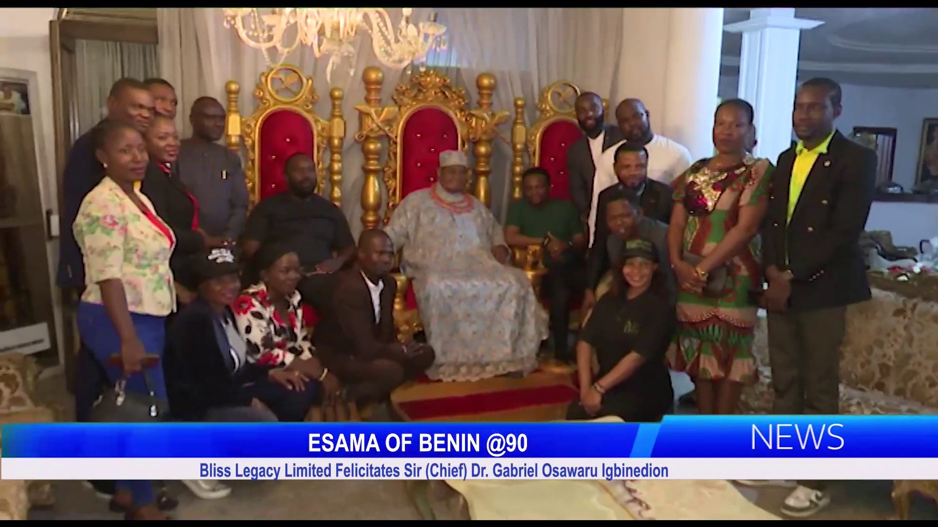 ESAMA OF BENIN @90: Bliss Legacy Limited Felicitates Sir (Chief) Dr. Gabriel Osawaru Igbinedion