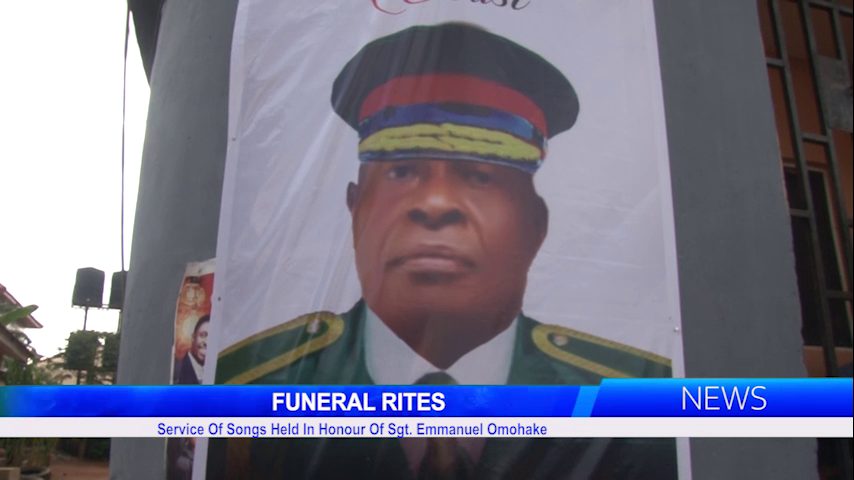 Service Of Songs Held In Honour Of Sgt. Emmanuel Omohake