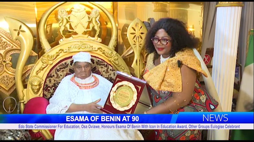 Edo State Commissioner For Education, Osa Oviawe, Honours Esama Of Benin With Icon In Education Award, Other Groups Eulogise Celebrant