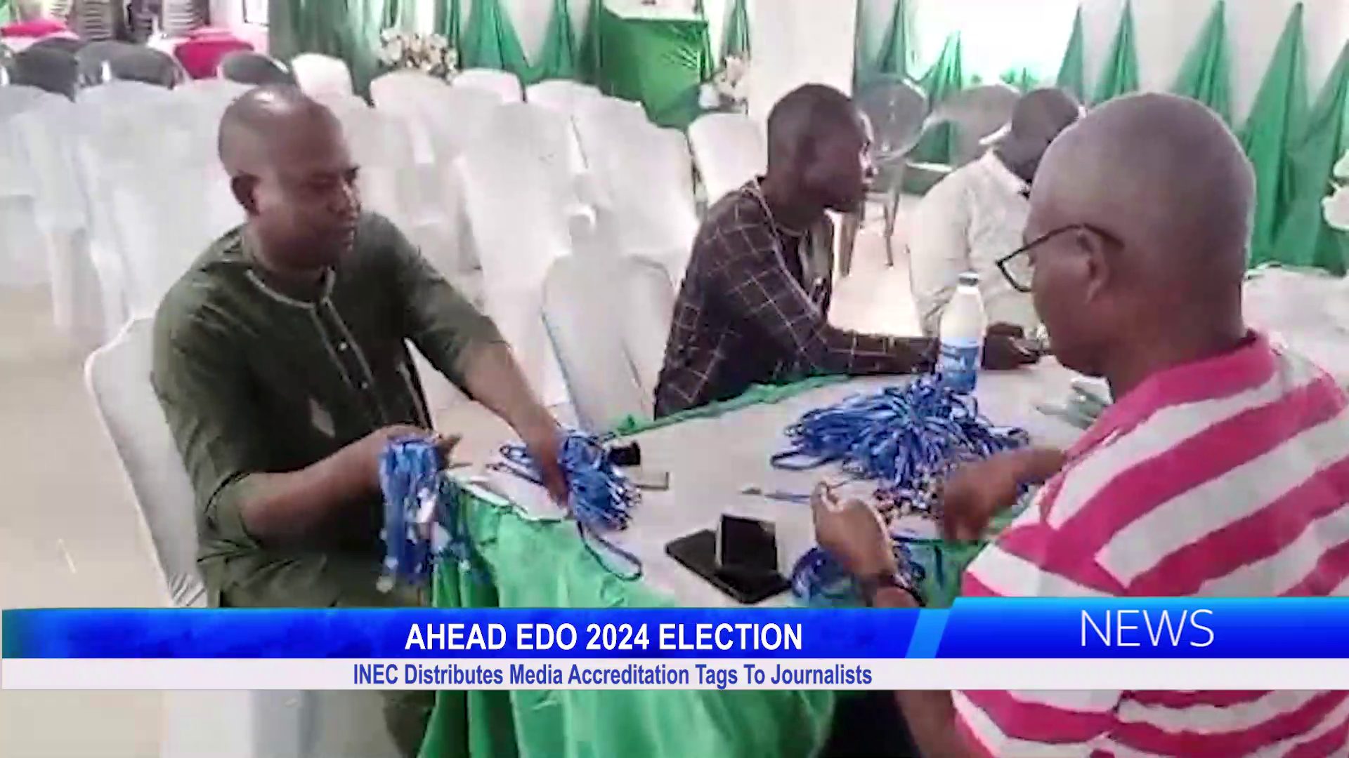 INEC Distributes Media Accreditation Tags To Journalists Ahead Edo 2024 Gov’ship Election