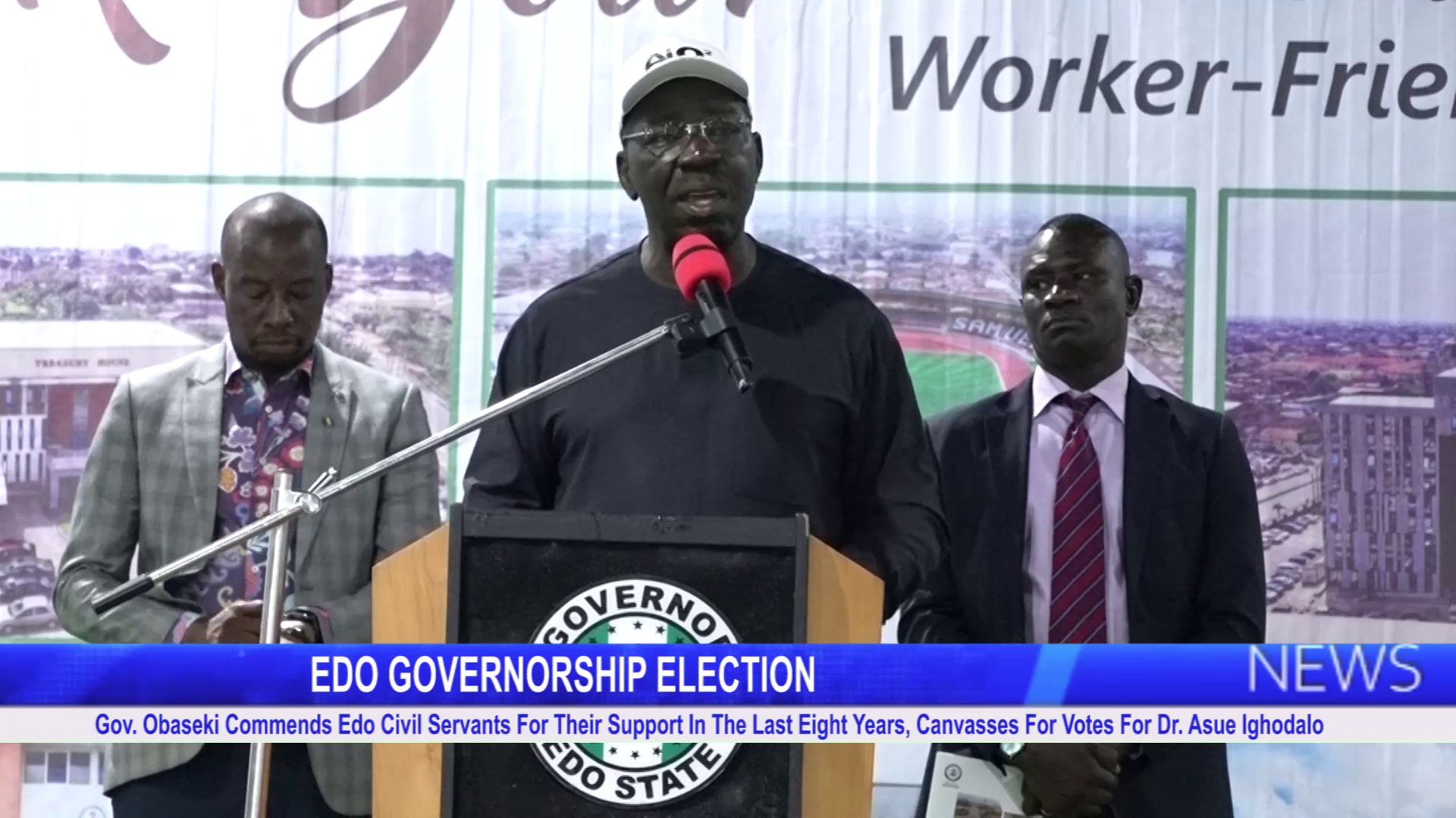 Gov. Obaseki Commends Edo Civil Servants For Their Support In The Last Eight Years, Canvasses For Votes For Dr. Asue Ighodalo