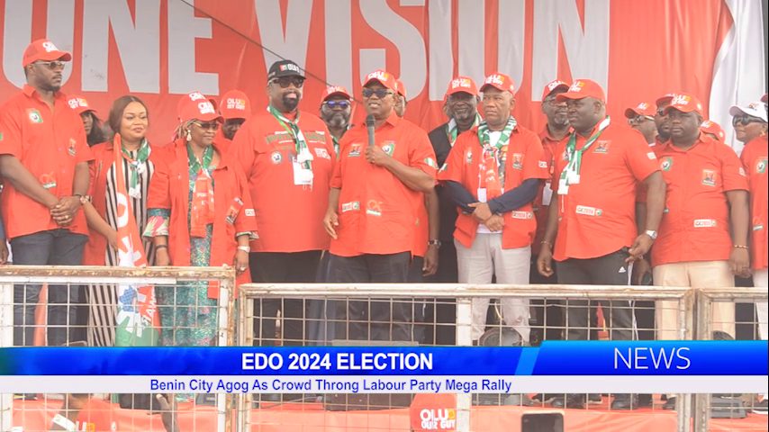 EDO 2024 ELECTION: Benin City Agog As Crowd Throng Labour Party Mega Rally