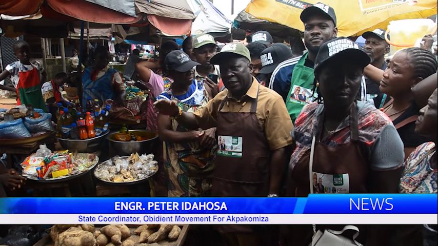 Members Of Obidient Movement For Akpakomiza Visit Market Places, Canvass For Votes For APC