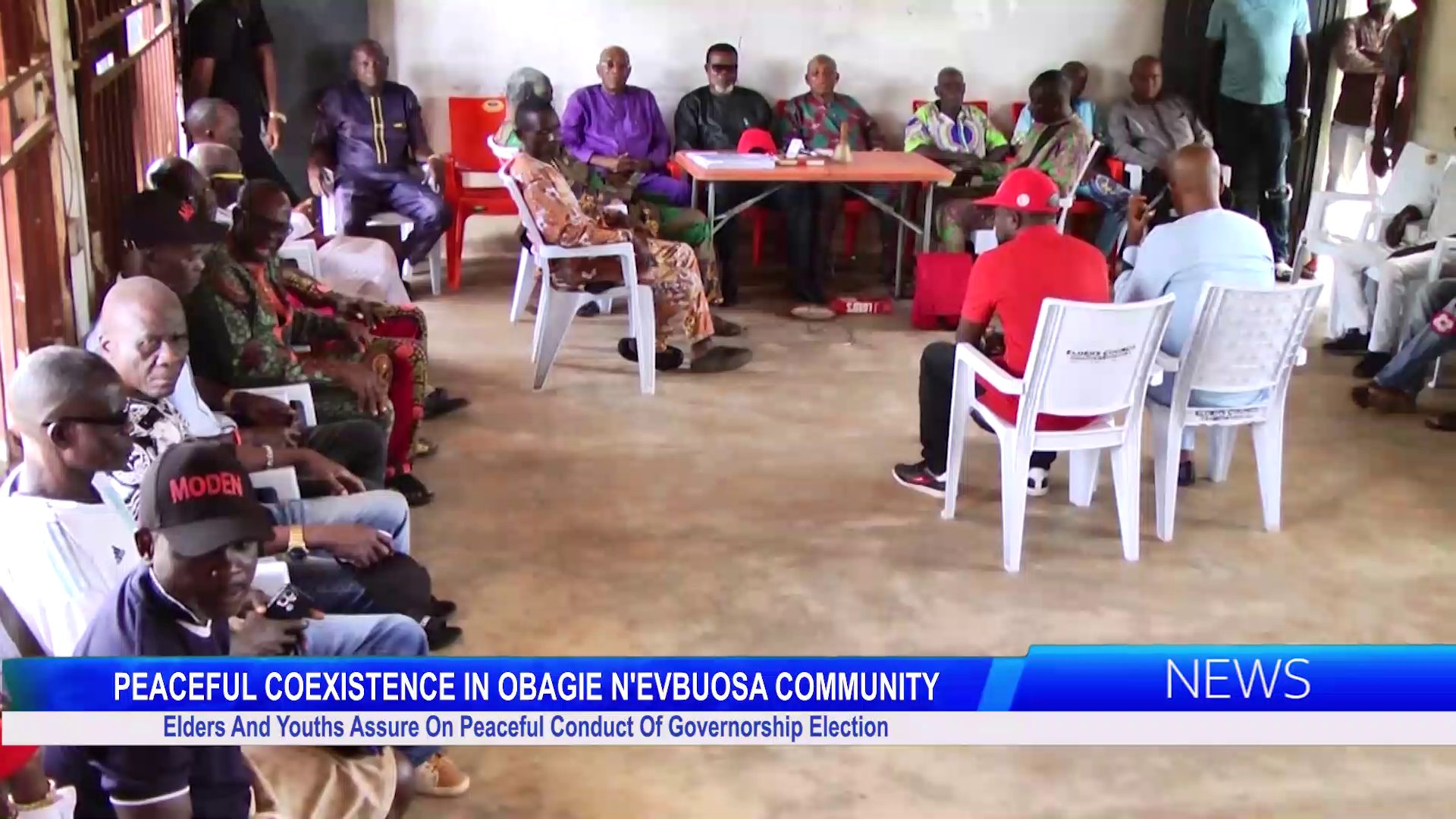 Elders And Youths Of Obagie Obagie N’Evbosa community Assure On Peaceful Conduct Of Governorship Election