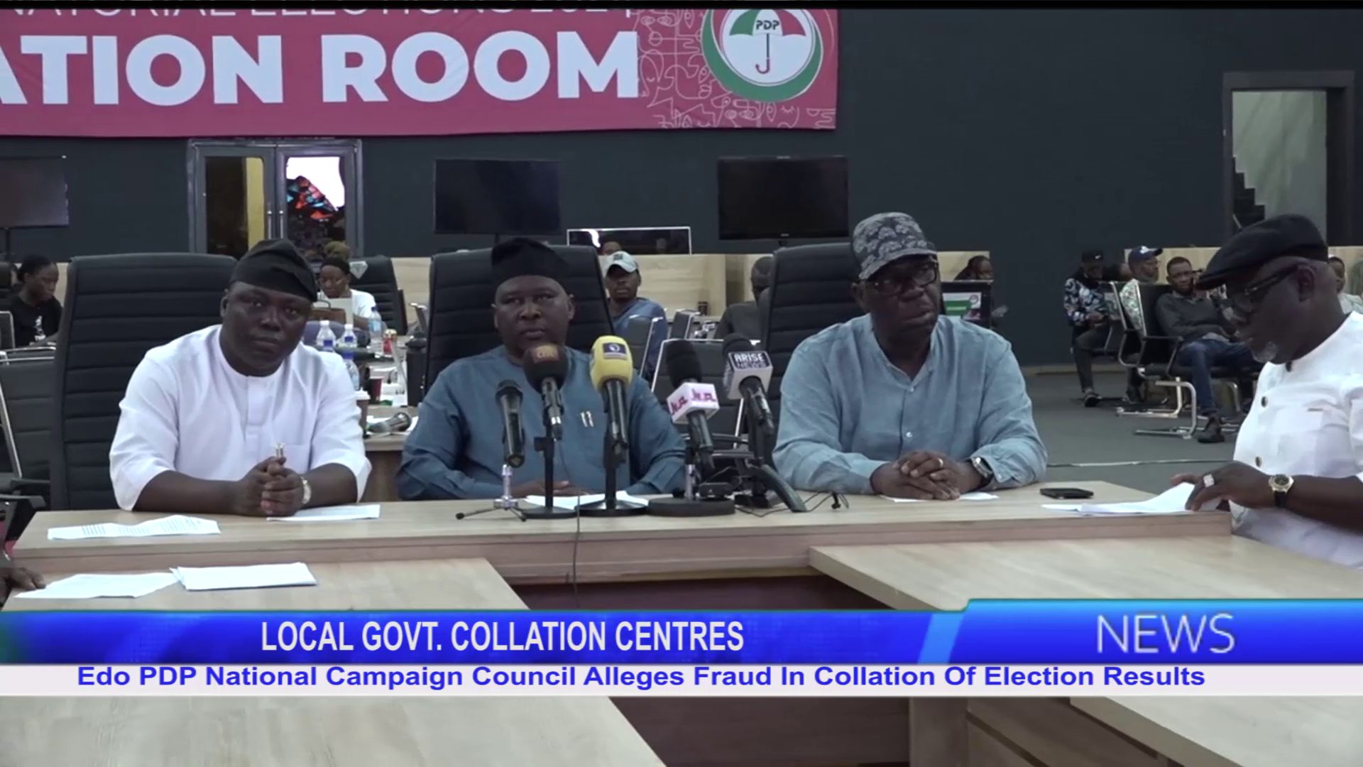 LOCAL GOVT. COLLATION CENTRES: Edo PDP National Campaign Council Alleges Fraud In Collation Of Election Results