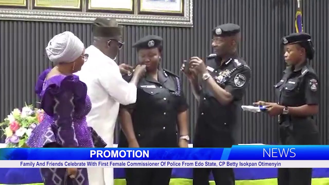 Family And Friends Celebrate With First Female Commissioner Of Police From Edo State, CP Betty Isokpan Otimenyin