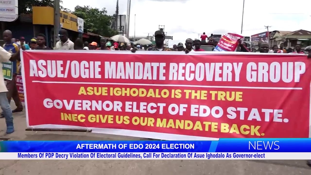 Members Of PDP Decry Violation Of Electoral Guidelines, Call For Declaration Of Asue Ighodalo As Governor-elect