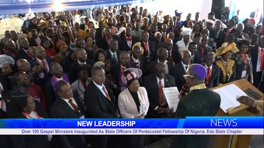 Over 100 Gospel Ministers Inaugurated As State Officers Of Pentecostal Fellowship Of Nigeria, Edo State Chapter